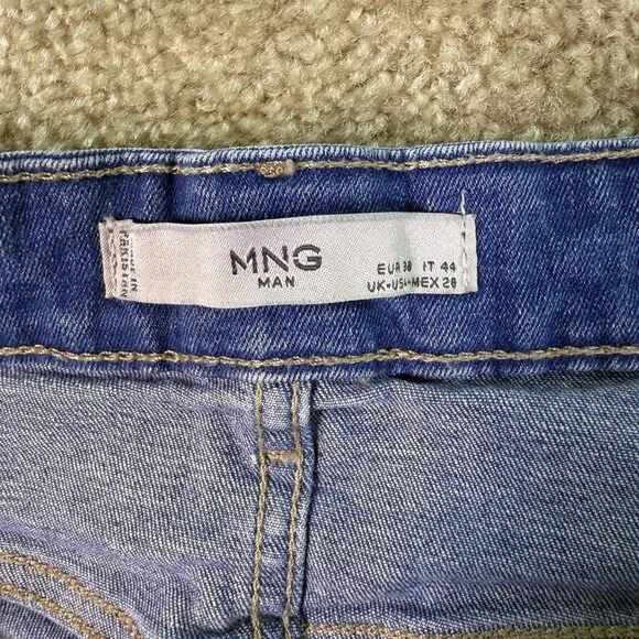 MNG Womens Skinny Jeans Jude Size 28 Blue Denim Mid Rise 28x29.5 E640 - Picture 4 of 13